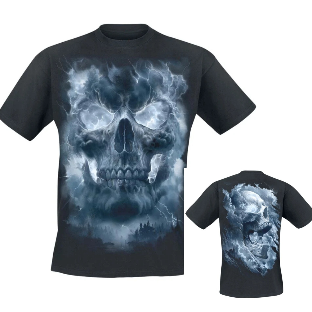 Gothic Streetwear Brand - Camiseta con estampado gráfico de algodón
