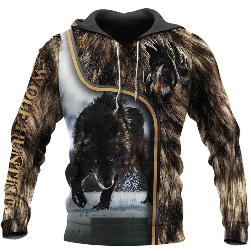 Streetwear Brand Hoodies - Sudaderas con Capucha Estampadas de Lobo