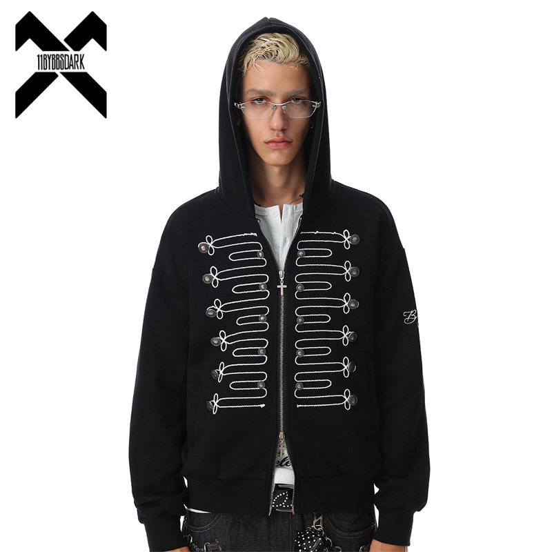 Streetwear Brand Hoodies - Sudadera con capucha y cremallera para