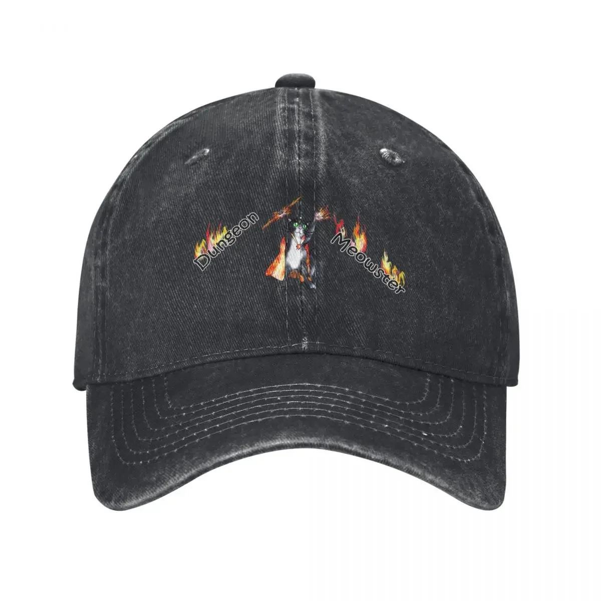 Streetwear Brand Cat - Gorra de béisbol Dungeon Meowster Black