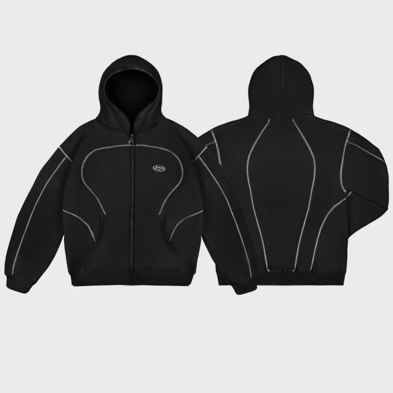Streetwear Brand Hoodies - Sudadera con capucha con cremallera holgada,