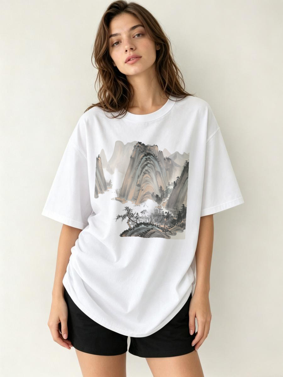 Streetwear Brand Logo - Camisetas Streetwear Oversize con Estampado Gráfico,