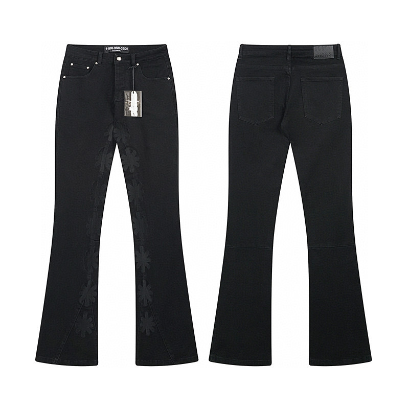 Brand Streetwear Instagram - LOSTSHDWS 2025 pantalones vaqueros bordados ajustados