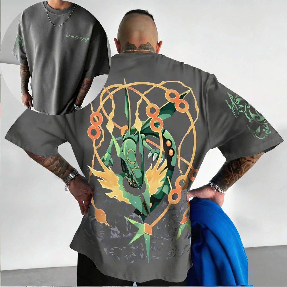 Streetwear Brand Hats - Camiseta Unisex Oversize de Cosplay Pokémon