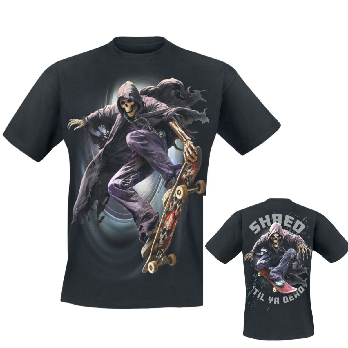 Gothic Streetwear Brand - Camiseta de marca Soul Boarder Dark