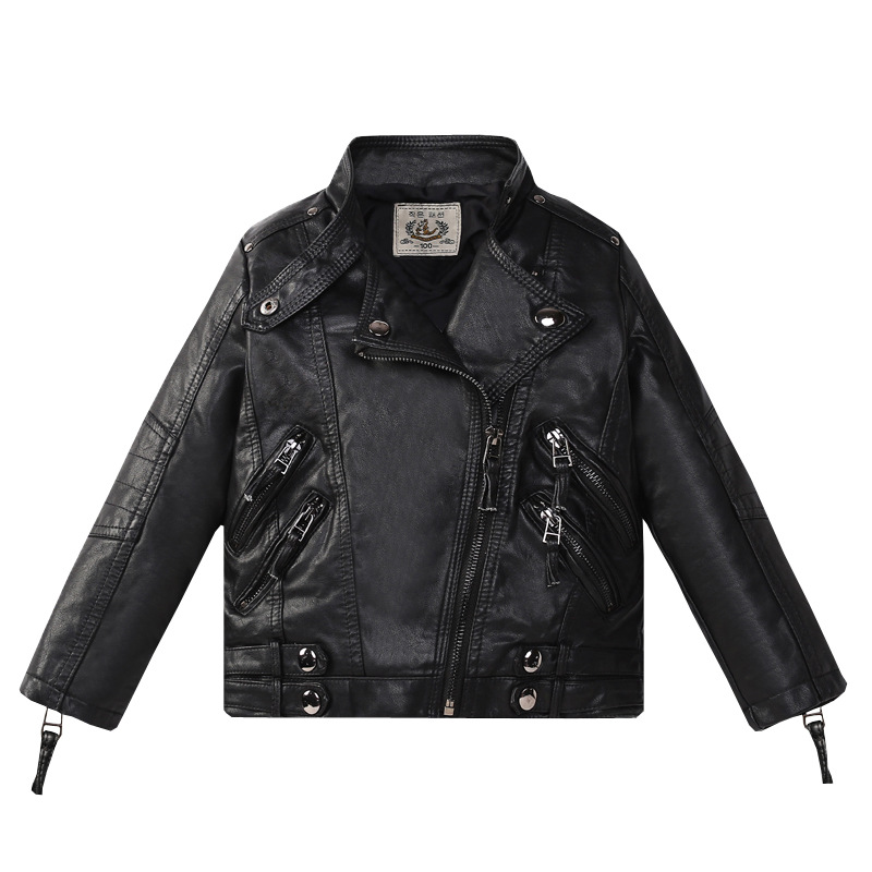 Chaqueta de cuero Pu roja de N - Streetwear Brand Logo Design reseña y precio