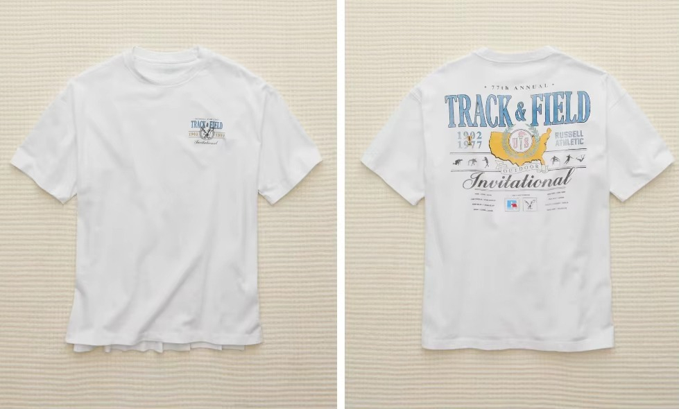 Camiseta Blanca Retro Estilo U - Streetwear Brand Logo reseña y precio