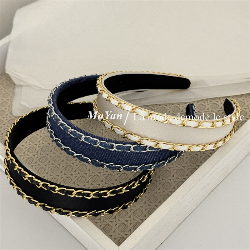 Diadema de tela vaquera con ca - Streetwear Brand reseña y precio