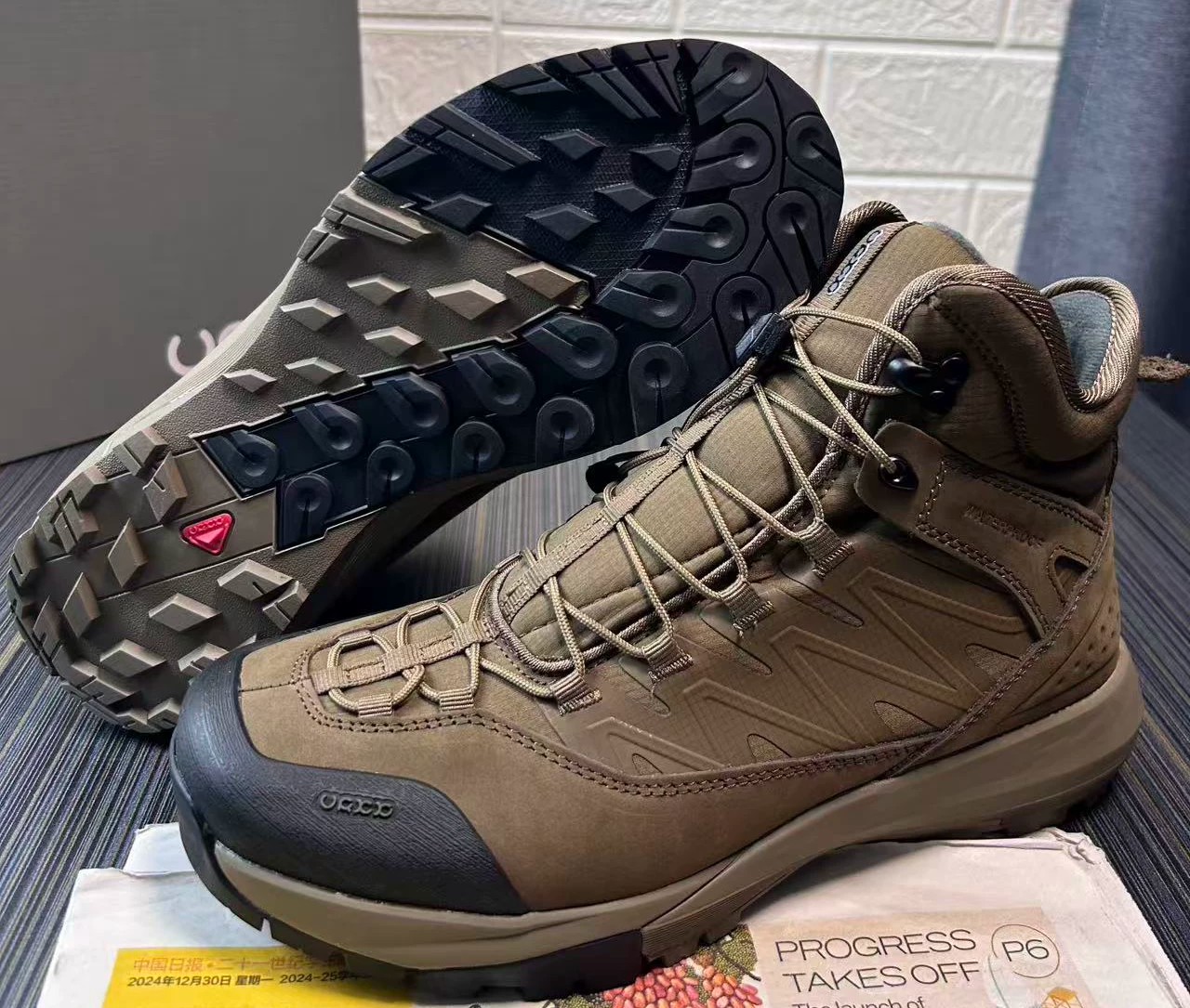 Zapatos de Cuero de Caña Alta  - Streetwear Brand Famous reseña y precio