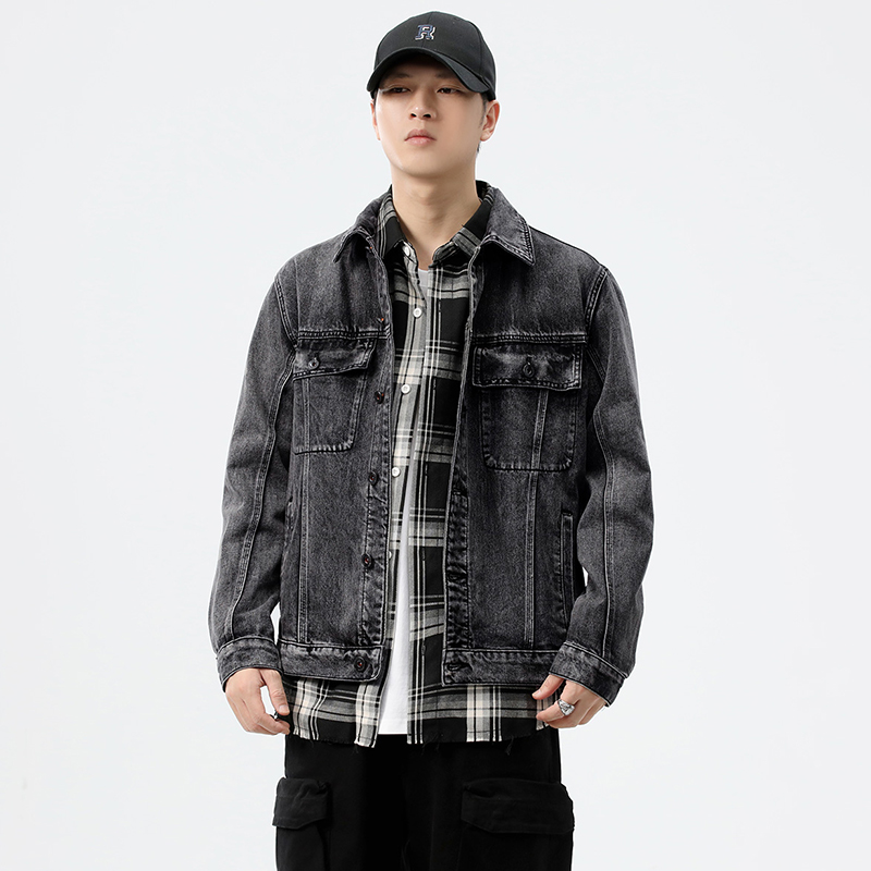 Chaqueta vaquera gris de talla - Streetwear Brand reseña y precio