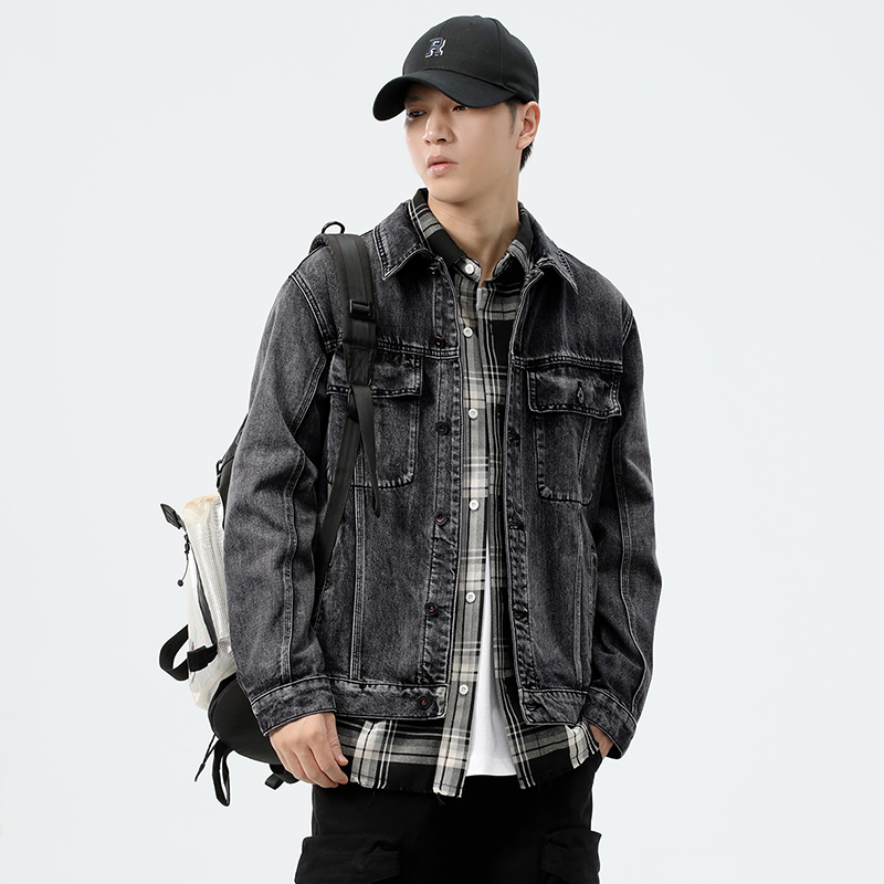 Chaqueta vaquera gris de talla - Streetwear Brand reseña y precio