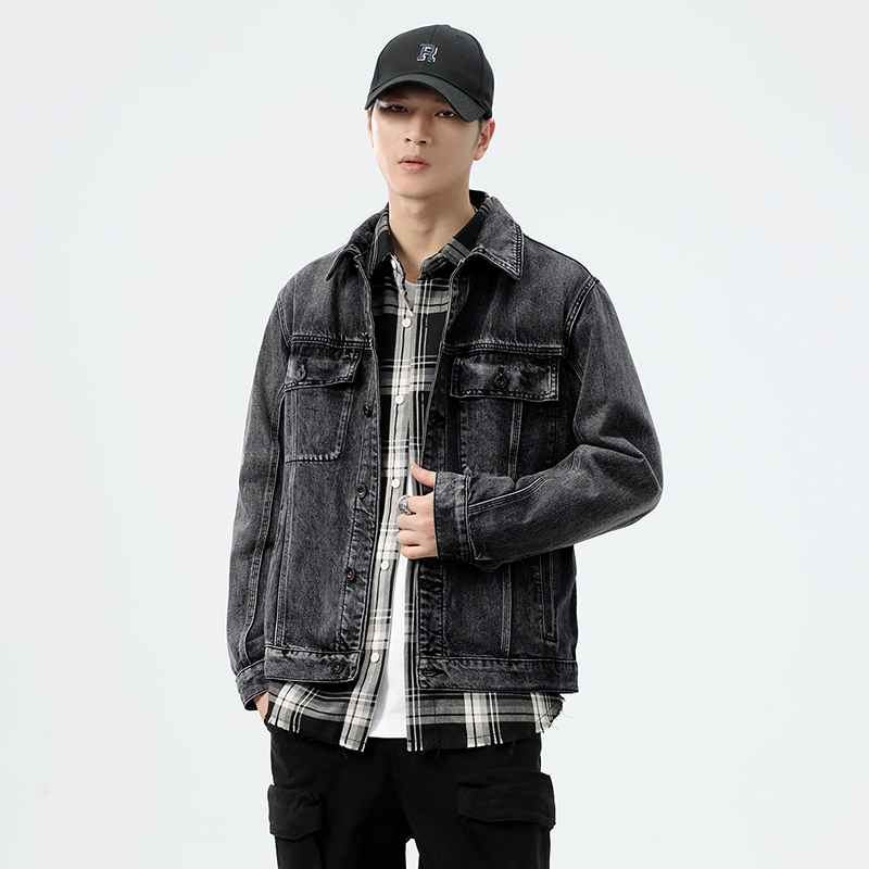 Chaqueta vaquera gris de talla - Streetwear Brand reseña y precio